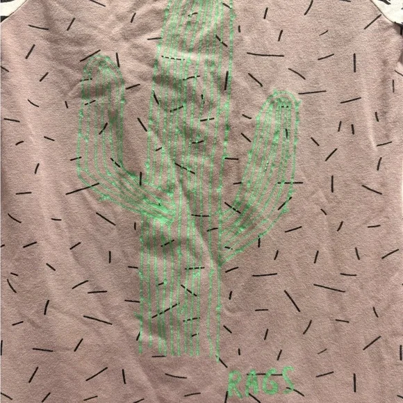 Rags to Raches Green Cactus Bodysuit - Picture 2 of 3